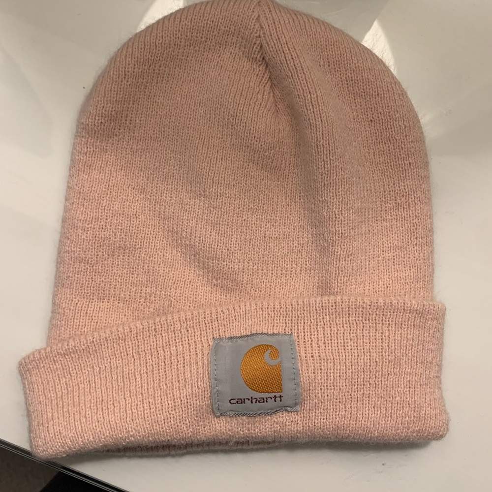 Carhartt pink beanie